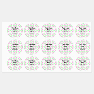 Etiquetas Cor d'água do pi vermelho simples adicione seu tex