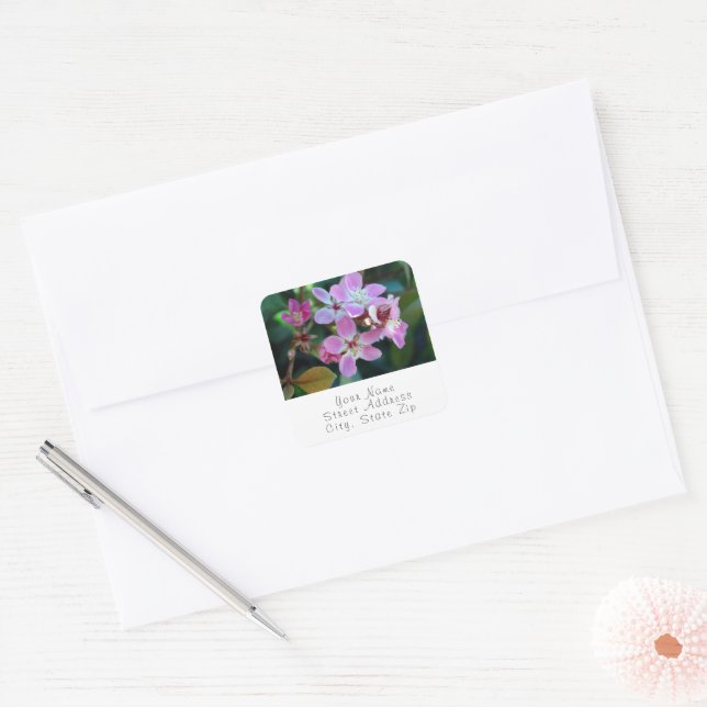 Etiquetas cor-de-rosa Ballerina Blossoms (Envelope)