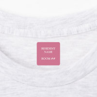 Etiquetas Cor-de-Rosa Personalizadas para Roupas d