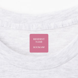 Etiquetas Cor-de-Rosa Personalizadas para Roupas d