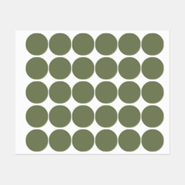 Etiquetas Cor Sálida Verde Sage