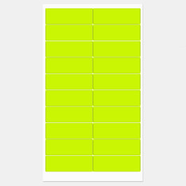 Etiquetas Cor simples do Limão elétrico