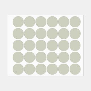 Etiquetas Cor Sólida do Sage Branco