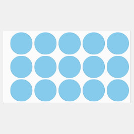 Etiquetas Cor Sólido Azul Bebê | Clássico | Elegante