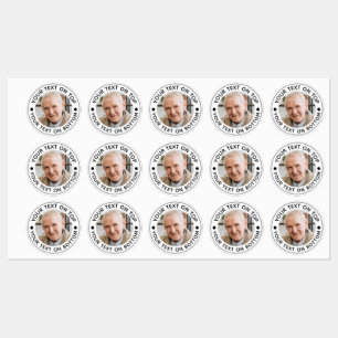 Etiquetas Cores de texto personalizadas de fotos minimalista