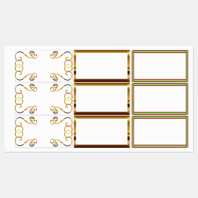 Etiquetas Cortadas (Folha)