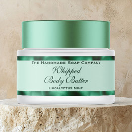 Etiquetas Cosmetics Body Butter Green Foil Jar