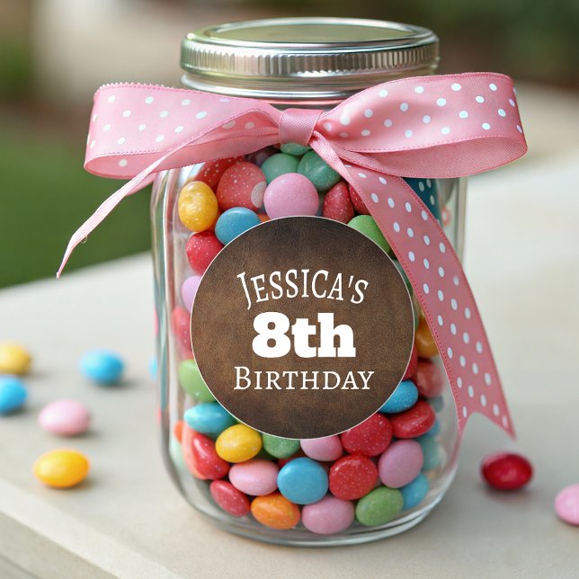 Etiquetas Couro Falsa do Velho Mundo (Criador carregado)