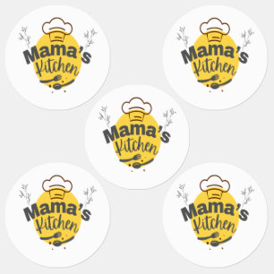 Etiquetas Cozinha da mamãe - Tee da Comida de conforto retro