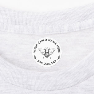 Etiquetas Crianças De Lavagem Personalizadas Com O Gráfico