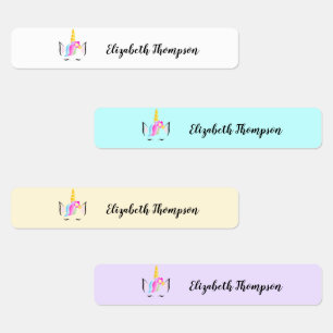 Etiquetas Crianças personalizadas rotulam o Unicórnio Cute