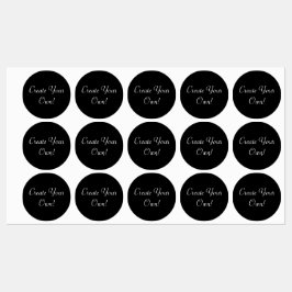 Etiquetas Crie seu próprio preto