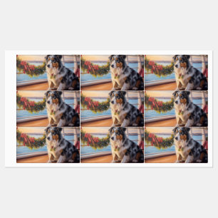 Etiquetas Cruzeiro de Natal Pastor Australiano: Pawsome