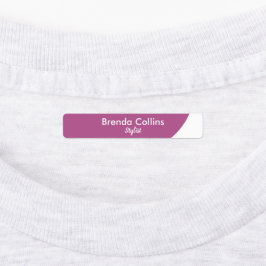 Etiquetas Curva roxa e trabalhador branco