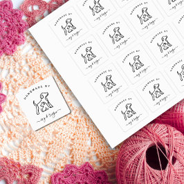 Etiquetas Custom Iron on Label for crafter with pet icon