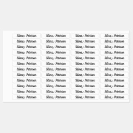 Etiquetas Custom name or company name fabric clothing