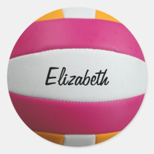 Etiquetas customizáveis do voleibol