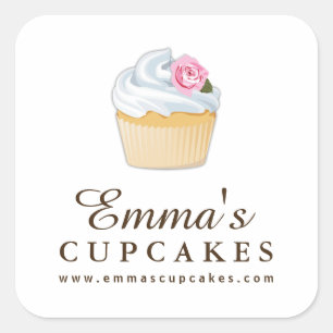 Etiquetas customizáveis simples do cupcake