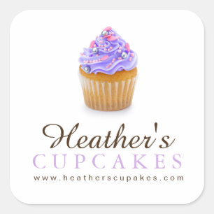 Etiquetas customizáveis simples do cupcake