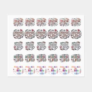 Etiquetas Cute Nurse Life Labels – Pastel Kawaii Medical 