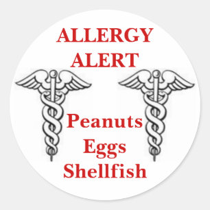 Etiquetas da alergia de Customizeable