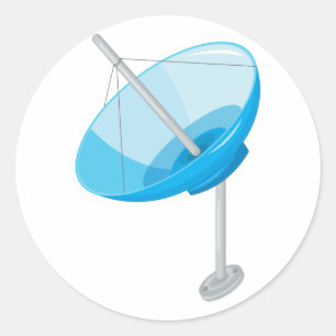 Etiquetas da antena parabólica