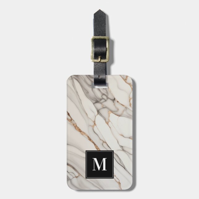 Etiquetas da Bagagem de Marble (Frente Vertical)