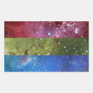 Etiquetas da bandeira da nebulosa de Polysexual