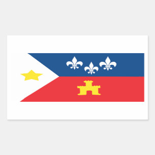 Etiquetas da bandeira de Acadiana Cajun