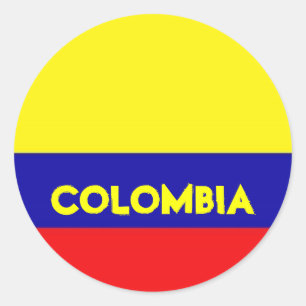Etiquetas da bandeira de Colômbia