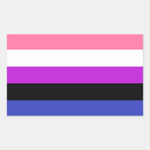 Etiquetas da bandeira de Genderfluid