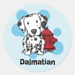 Etiquetas da boca de incêndio do Dalmatian & de