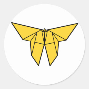 Etiquetas da borboleta de Origami