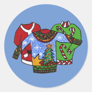 Etiquetas da camisola do Natal