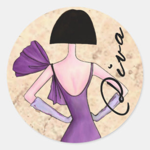 Etiquetas da diva da forma