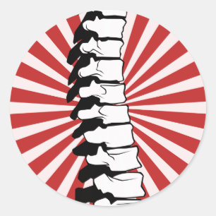 Etiquetas da espinha da explosão do vermelho