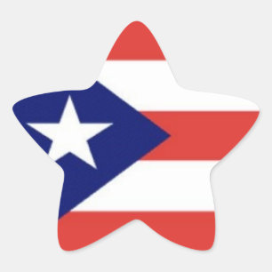 Etiquetas da estrela da bandeira de Puerto Rico