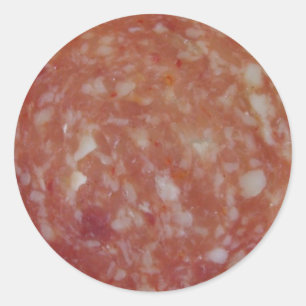 Etiquetas da fatia do salame