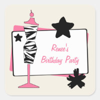 Etiquetas da festa de aniversário do formulário da