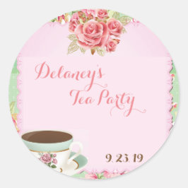 Etiquetas da festa do Chá de panela do chique