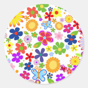 Etiquetas da flor