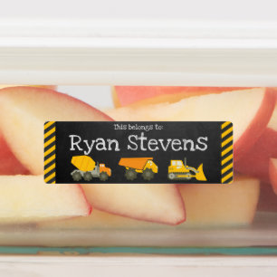 Etiquetas da fonte de escola - tema da construçã