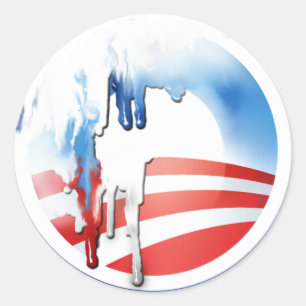 Etiquetas da fusão de Obama