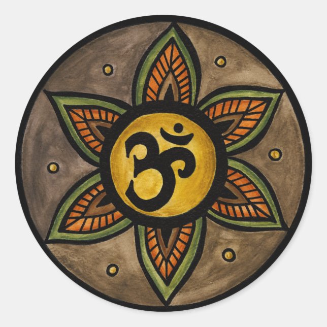 Etiquetas da ioga do ohm (Frente)