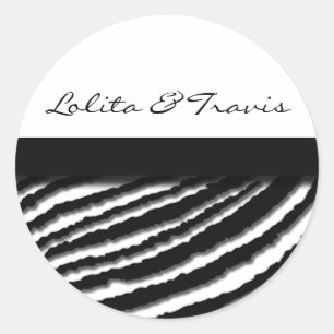 Etiquetas da listra da zebra