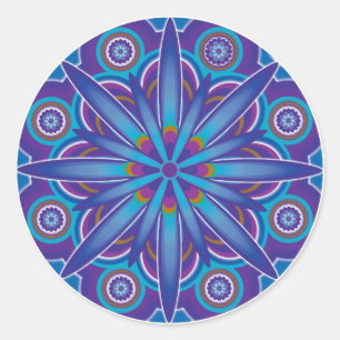 Etiquetas da mandala da abundância