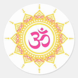 etiquetas da mandala do OM