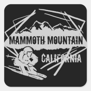 Etiquetas da montanha do esqui de Mammoth Mountain