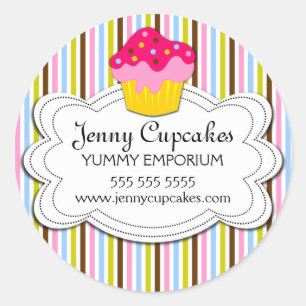 Etiquetas da padaria do cupcake