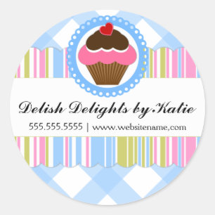 Etiquetas da padaria do cupcake